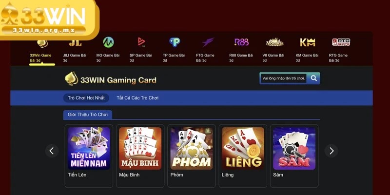 Thông tin sơ lược về chuyên mục game bài 33WIN