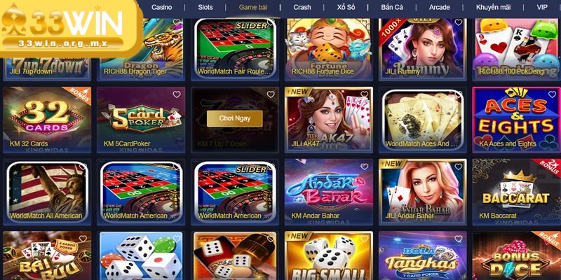 MCW77 - Sân chơi cá cược đáp ứng nhu cầu của cược thủ 3 Kho game của thương hiệu thuộc hàng đẳng cấp nhất trong giới